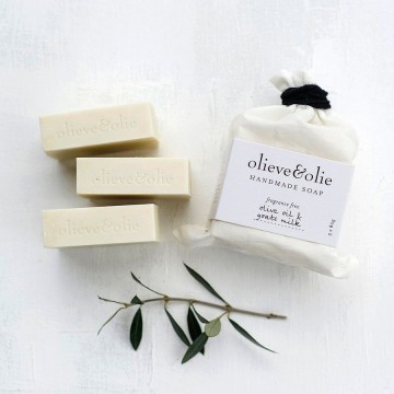 Hand Made Bar Soap | Olive Oil + Goats Milk | 3 Pack 240g